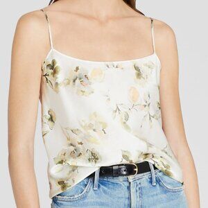 Club Monaco Floral Silk Charmeuse Cami